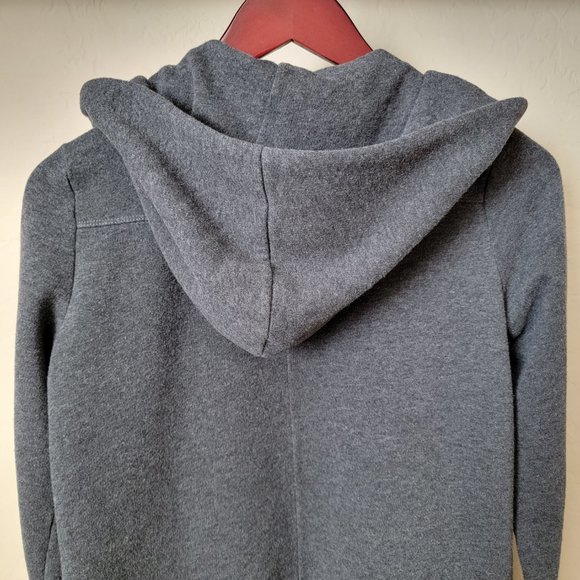 Ann Taylor Loft Gray Hooded Cardigan Knit Jacket - Picture 7 of 11